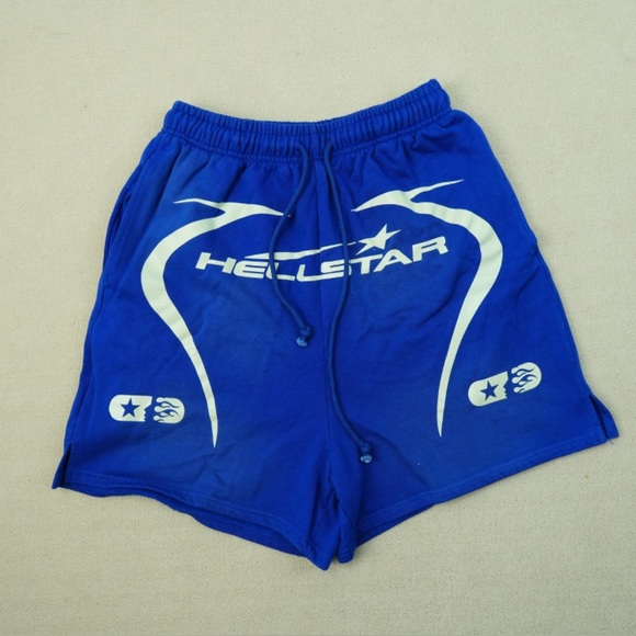Hellstar Warm Up Shorts Blue